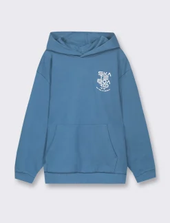 Bambino Piazza Italia Felpe<Felpa in cotone con polsini in costina stampa skate per uno stile minimal sport - Ottanio