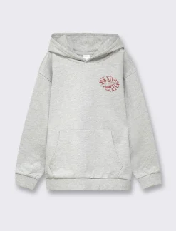 Bambino Piazza Italia Felpe<Felpa in cotone con polsini in costina stampa skate per uno stile minimal sport - mel.