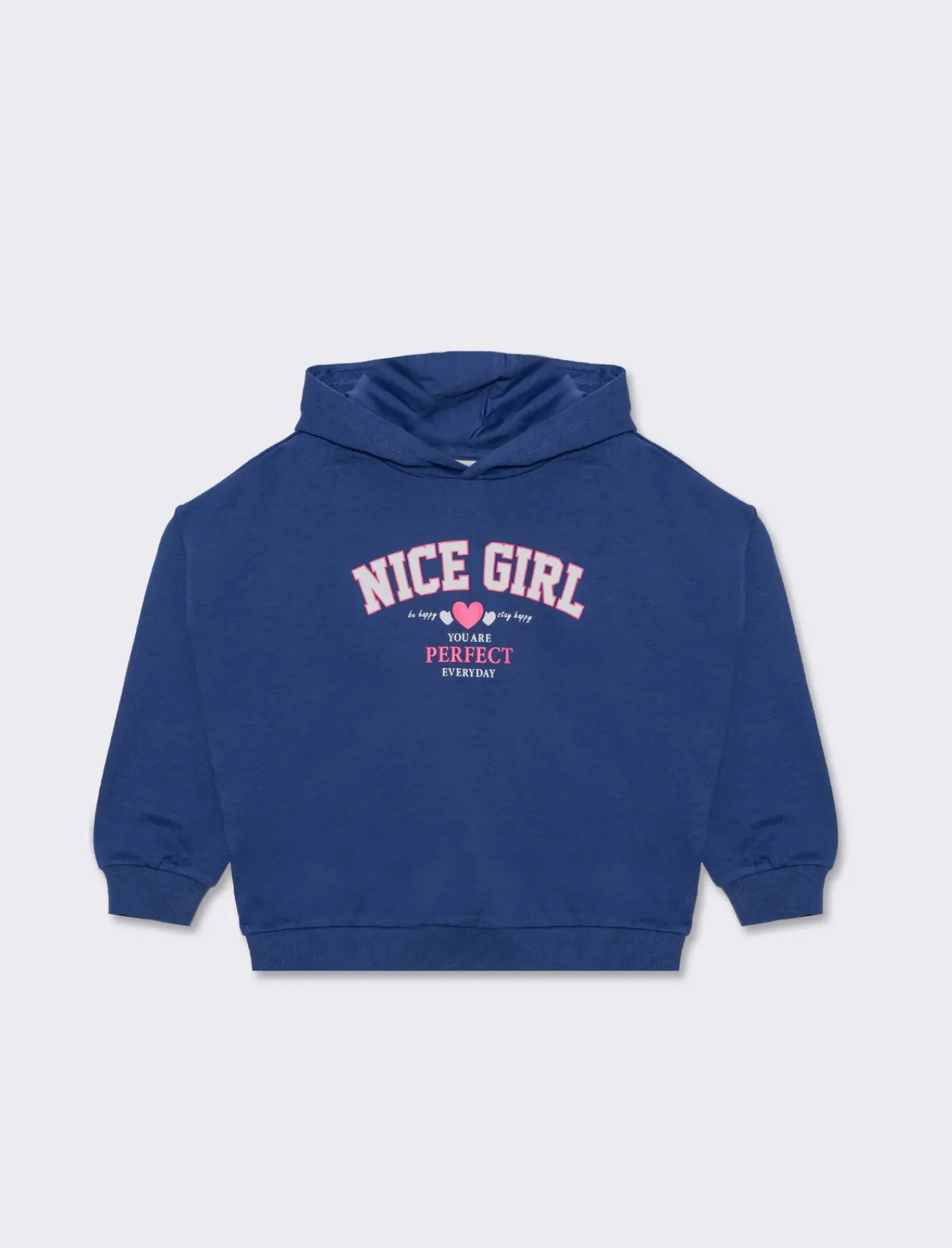 Piazza Italia Felpe|Felpe<Felpa in cotone da bambina con cappuccio e stampa stile college - Avion