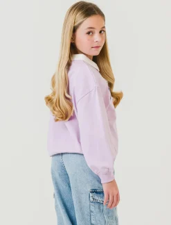 Piazza Italia Bambina<Felpa in cotone stile college - Lilla