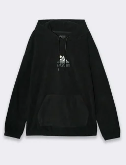 Uomo Piazza Italia Felpe<Felpa in pile con cappucio regolabile con laccio in regular fit -