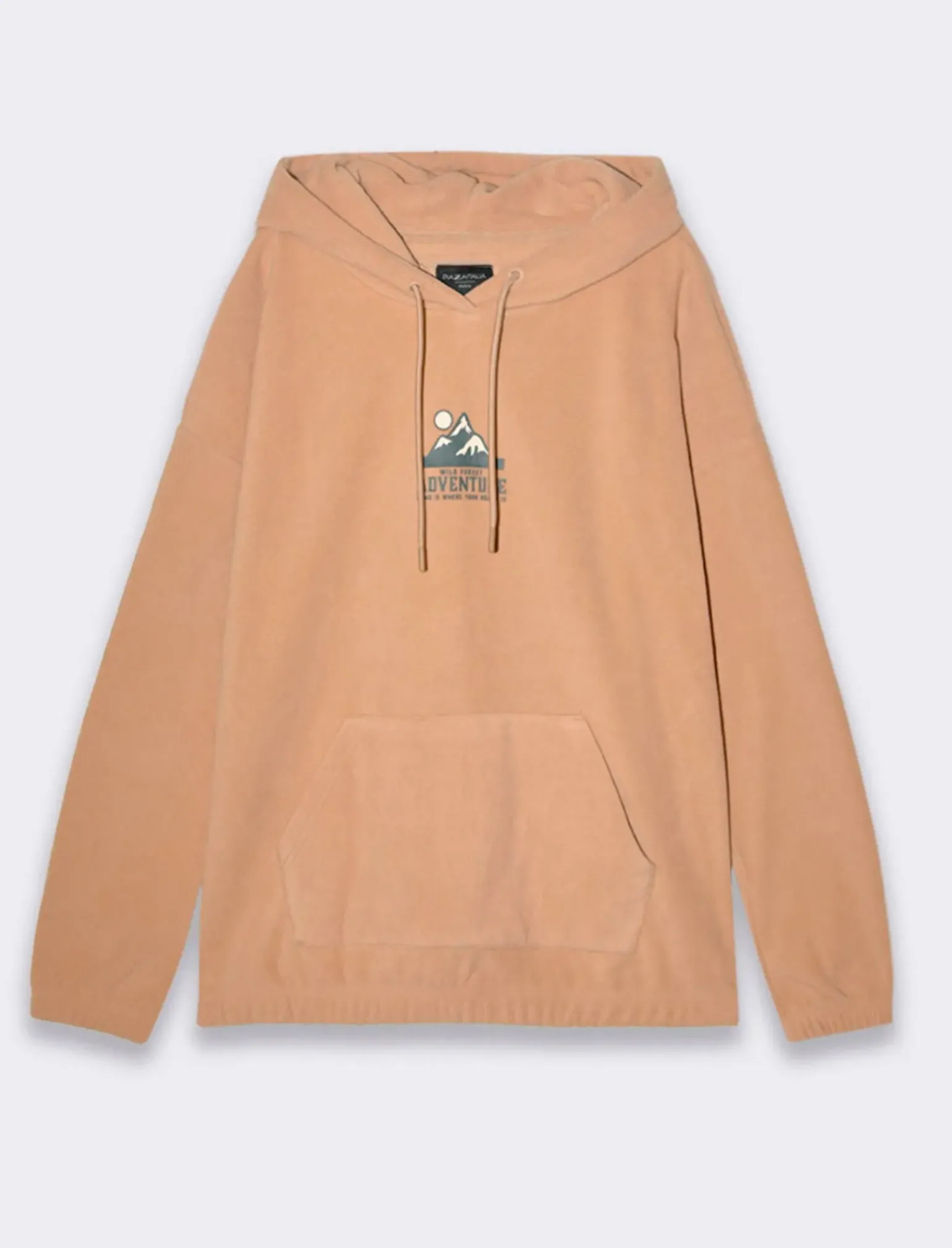 Uomo Piazza Italia Felpe<Felpa in pile con cappucio regolabile con laccio in regular fit -