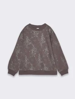 Piazza Italia Bambina|Felpe<Felpa in policotone con stampa metallizzata -