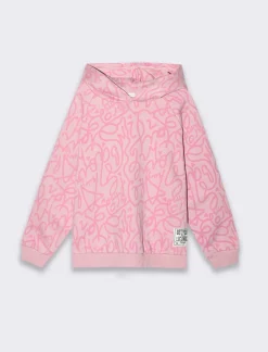 Piazza Italia Bambina|Felpe<Felpa in policotone stampa fantasia e patch decorativo -