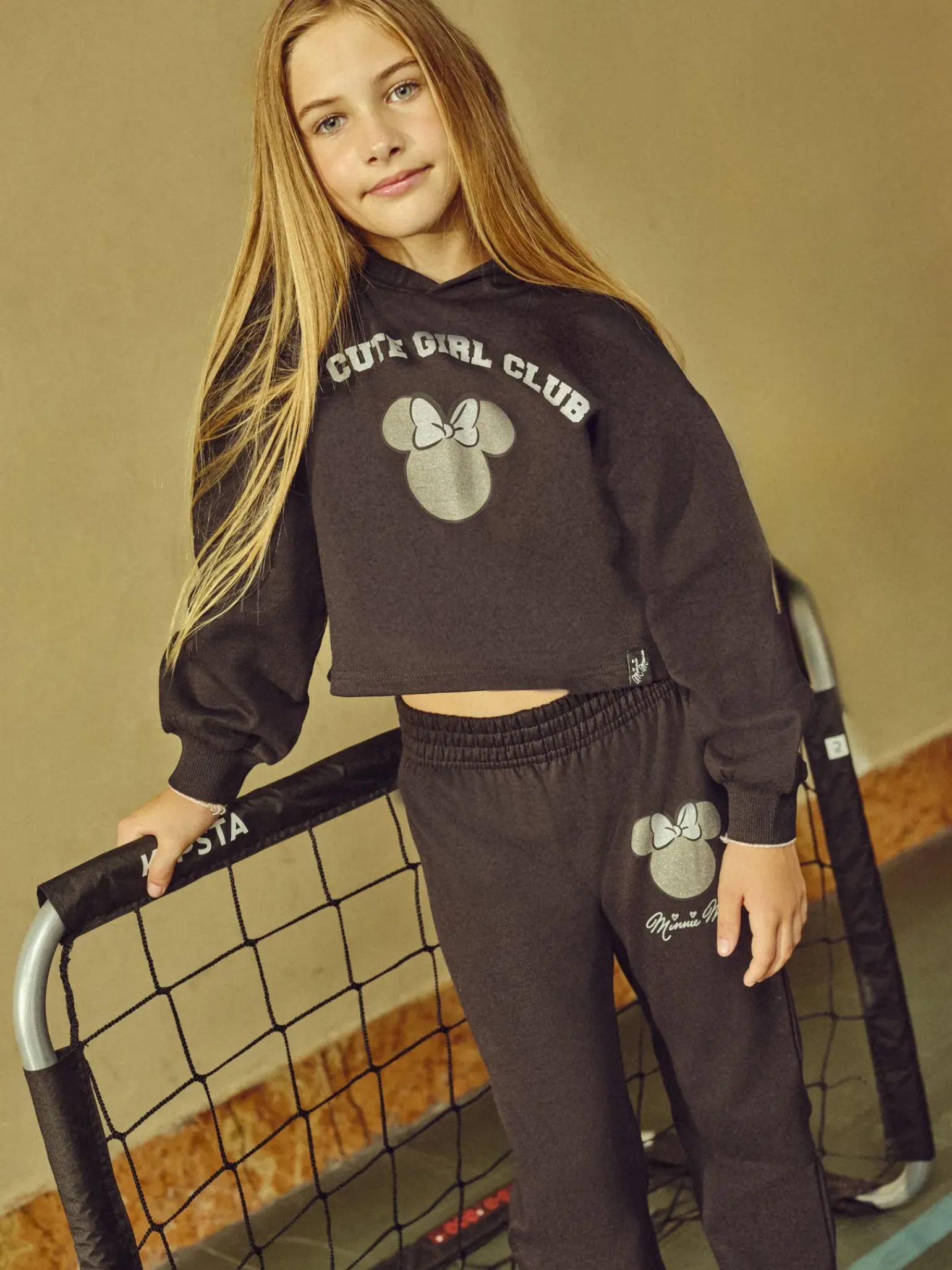 Piazza Italia Felpe|Felpe<Felpa invernale Minnie con cappuccio da bambina -