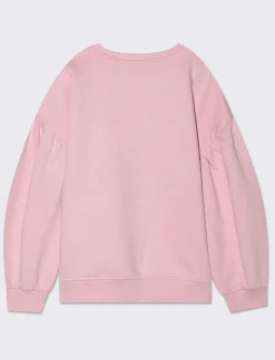 Piazza Italia Bambina|Felpe<Felpa manica lunga con lavorazione frontale del ricamo tono su tono -