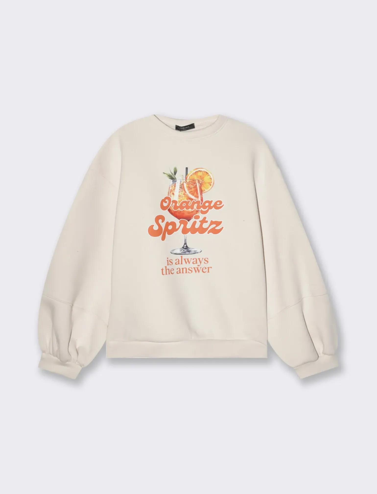 Donna Piazza Italia Felpe<Felpa manica lunga con stampa e vestibilità oversized -