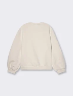 Donna Piazza Italia Felpe<Felpa manica lunga con stampa e vestibilità oversized -