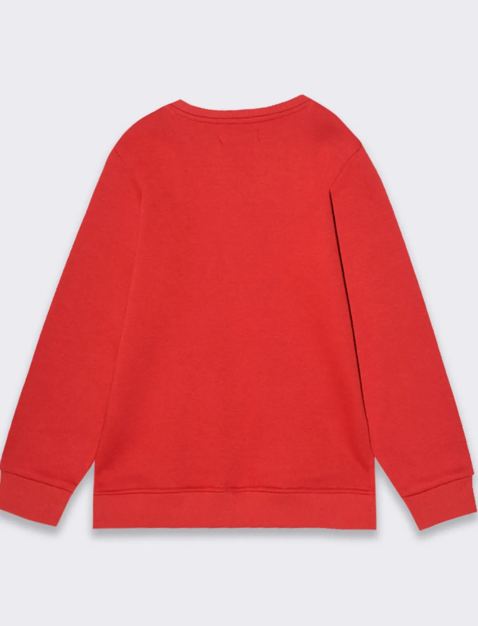 Piazza Italia Bambina|Felpe<Felpa natalizia da bambina con spacchetti al fondo e stampa colorata lucida - Rosso