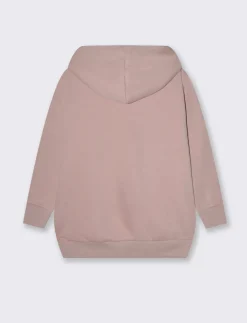 Donna Piazza Italia Felpe<Felpa oversize con cappuccio e stampa - Rosa antico