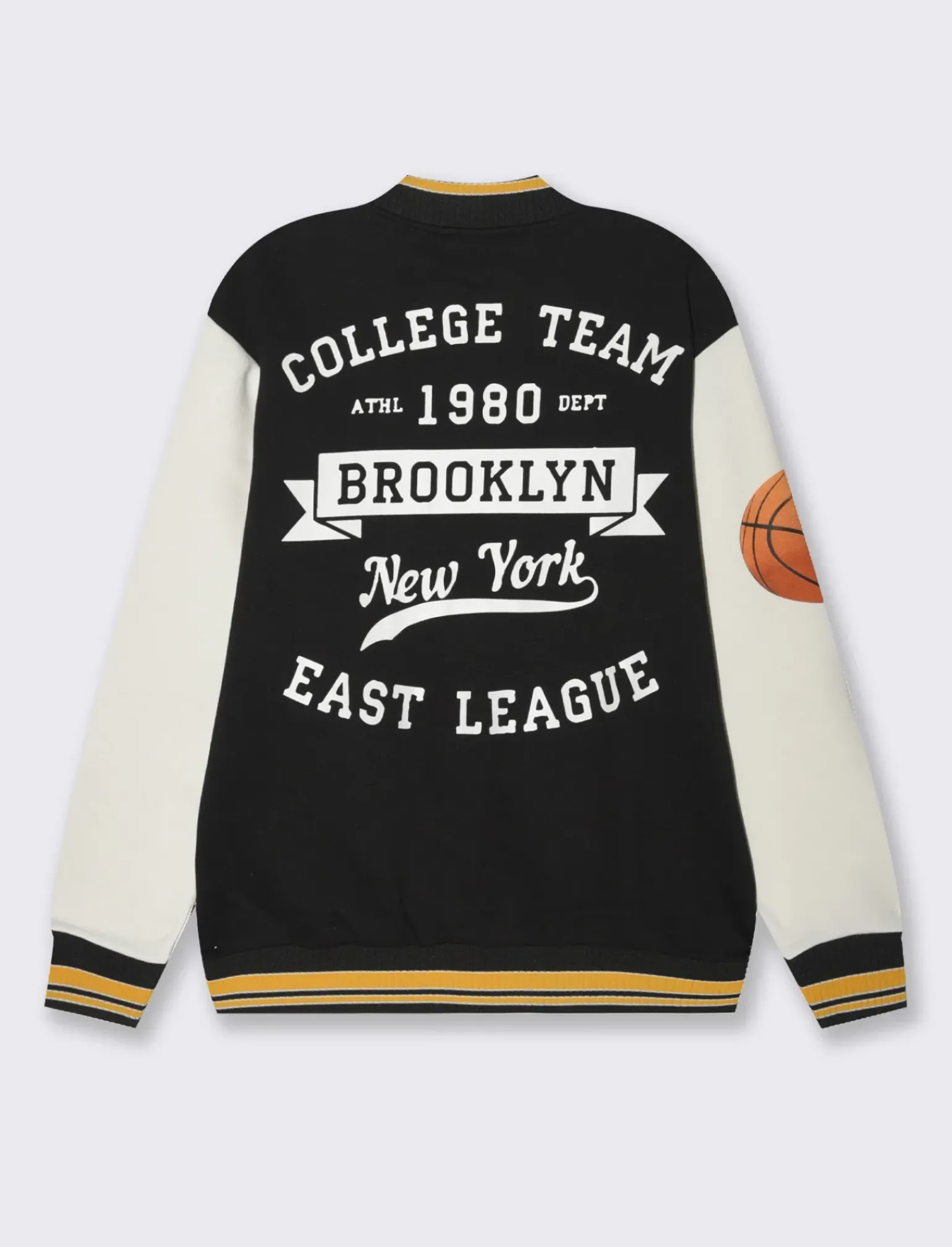 Uomo Piazza Italia Uomo|Felpe<Felpa varsity coordinata tasche a doppio filetto sui fianchi -