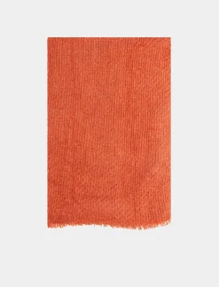 Donna Piazza Italia Foulard E Sciarpe<Foulard da donna modello goffrato - coccio