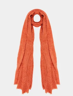 Donna Piazza Italia Foulard E Sciarpe<Foulard da donna modello goffrato - coccio