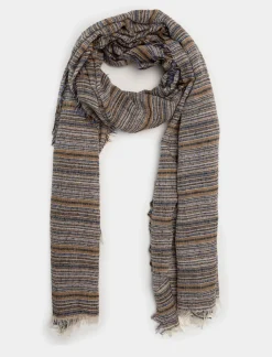 Uomo Piazza Italia Foulard E Sciarpe<Foulard da uomo a righine -