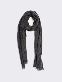 Uomo Piazza Italia Foulard E Sciarpe<Foulard da uomo effetto bottonato con frange -