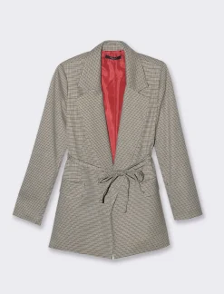 Donna Piazza Italia Giacche E Blazer<Giacca basica con chiusura a laccio - tabacco