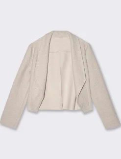 Donna Piazza Italia Giacche E Blazer<Giacca corta aperta - Avorio