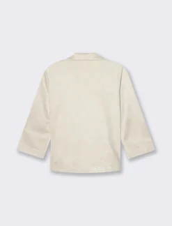 Donna Piazza Italia Giacche E Blazer<Giacca cropped con bottoni e maniche a 3/4 - Vaniglia