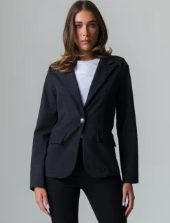 Piazza Italia Giacca foderata mono bottone vestibilità regular  - Nero Outlet