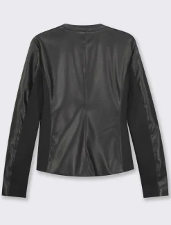 Donna Piazza Italia Donna<Giacca in semilpelle con clips -