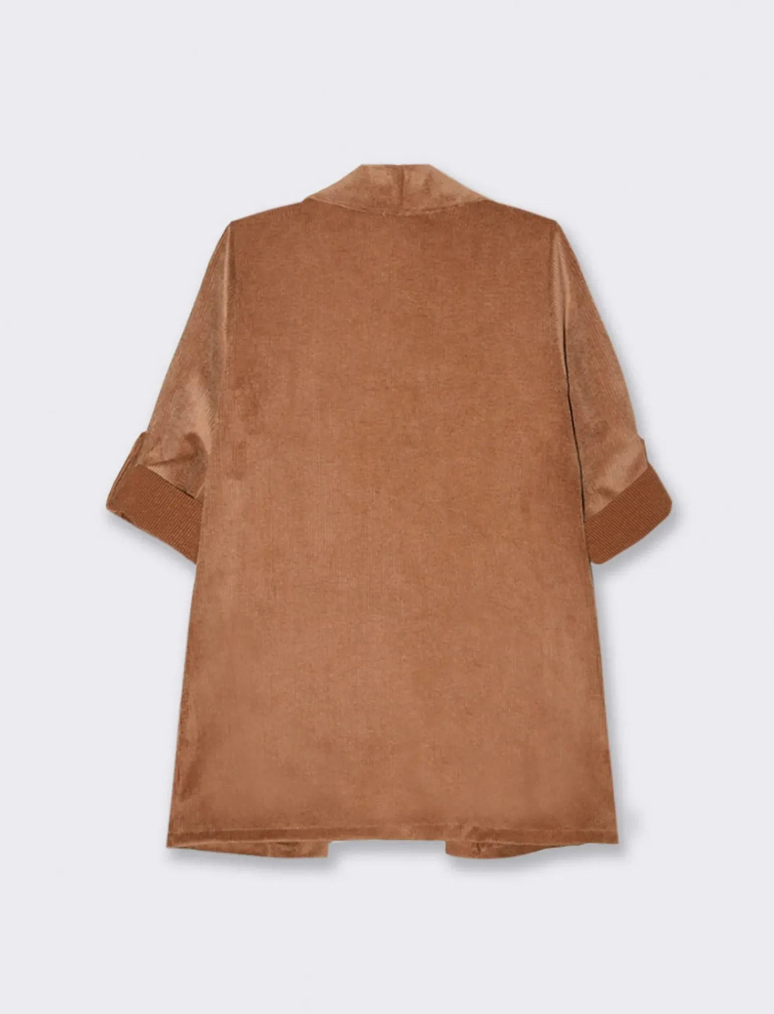 Donna Piazza Italia Donna|Giacche E Blazer<Giacca senza chiusura con manica a 3/4 con risvolto - tabacco