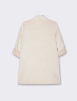 Donna Piazza Italia Donna|Giacche E Blazer<Giacca senza chiusura con manica a 3/4 con risvolto - panna