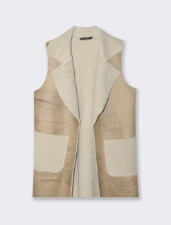 Donna Piazza Italia Giacche E Blazer<Giacca smanicata con tasche a toppa sul davanti -