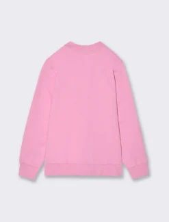 Piazza Italia Bambina|Felpe<Giacchina in felpa di cotone con zip frontale con stampa dettaglio lucido -