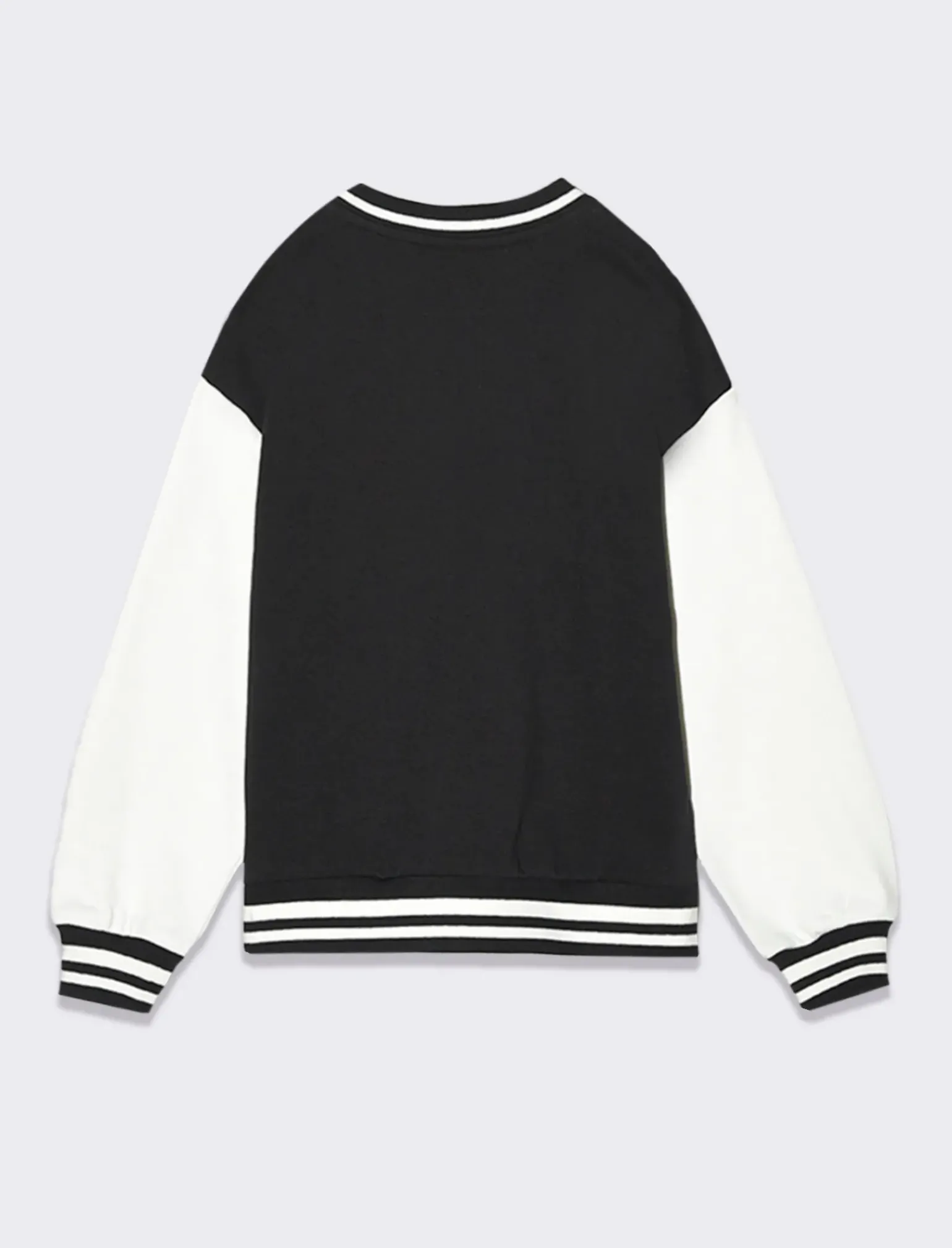 Piazza Italia Felpe|Felpe<Giacchina modello teddy in felpa di cotone stile collage e maniche in contrasto -