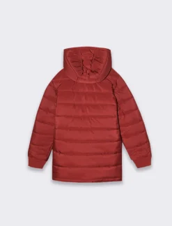 Bambino Piazza Italia Bambino|Giubbini E Cappotti<Giaccone con cappuccio e fodera fantasia - Bordeaux