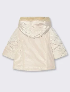 Piazza Italia Neonata<Giaccone con cappuccio e pelliccia - Beige