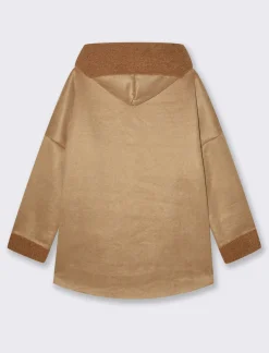 Donna Piazza Italia Giubbini E Cappotti<Giaccone con zip in tessuto misto boucle - Cammello