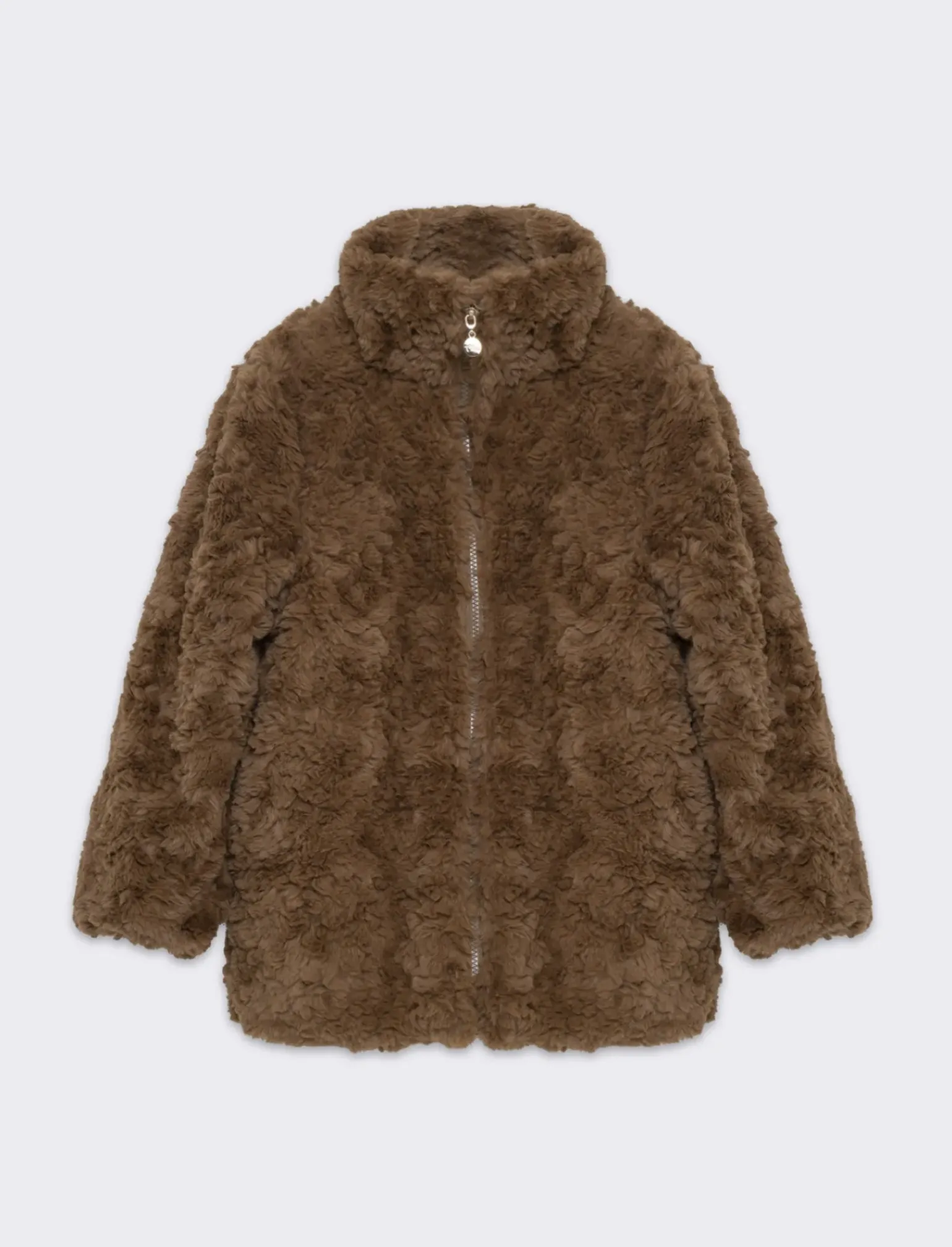 Piazza Italia Bambina|Giubbini E Cappotti<Giaccone da bambina vestibilità ovetto,in tessuto pelo e fodera interna stampata -