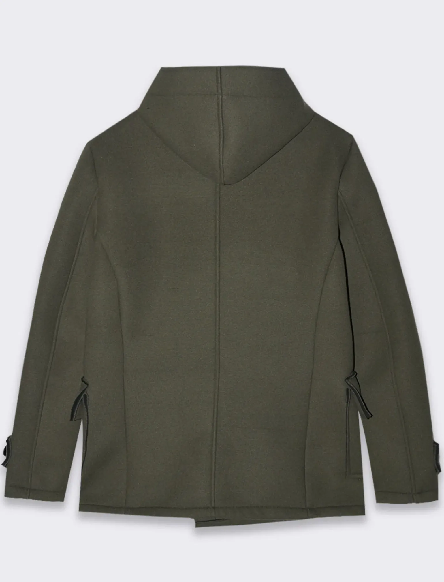 Uomo Piazza Italia Giubbini E Cappotti<Giaccone doppio petto con cappuccio - Verde