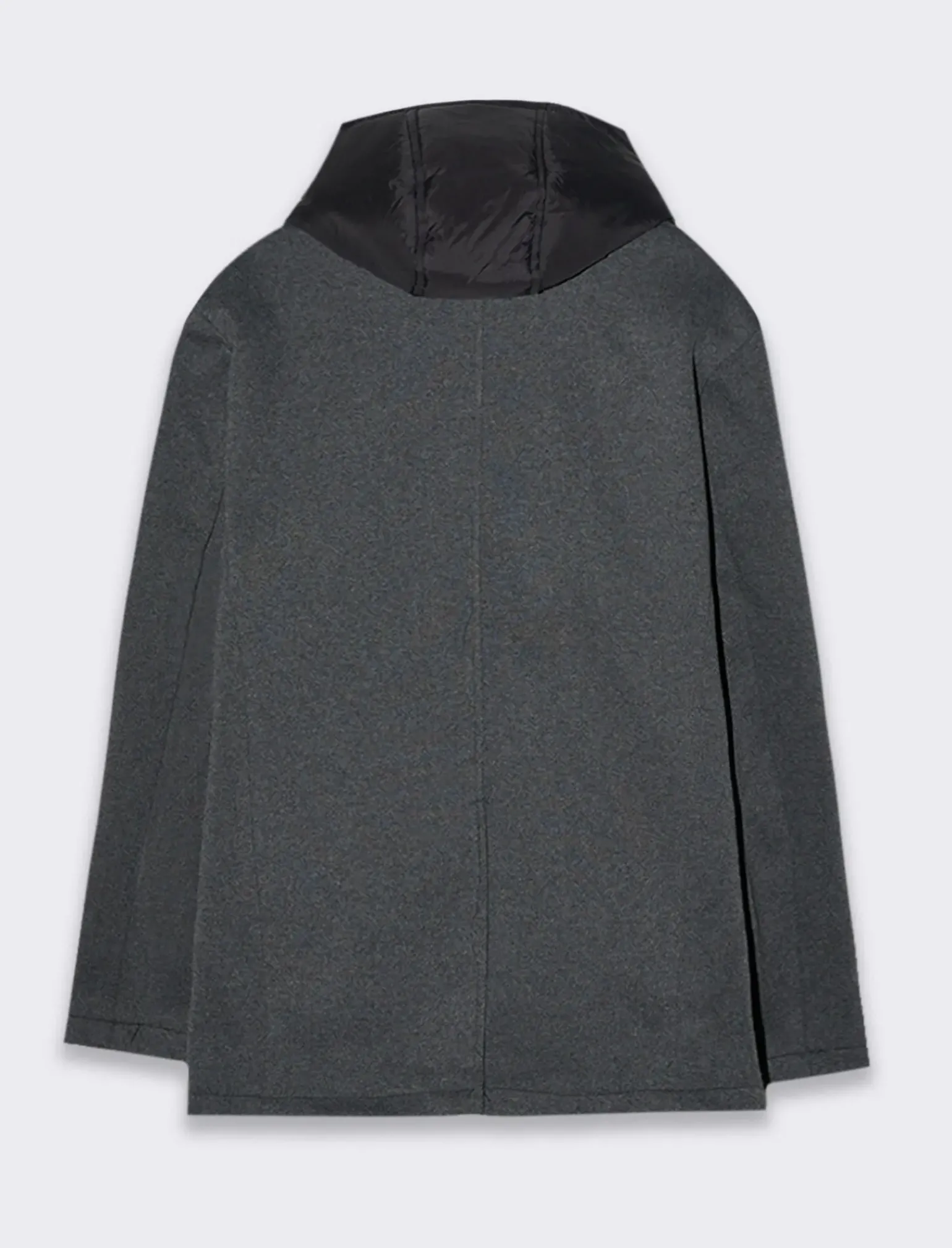 Uomo Piazza Italia Giubbini E Cappotti<Giaccone doppiopetto realizzato in tessuto a maglia - Antracite melange