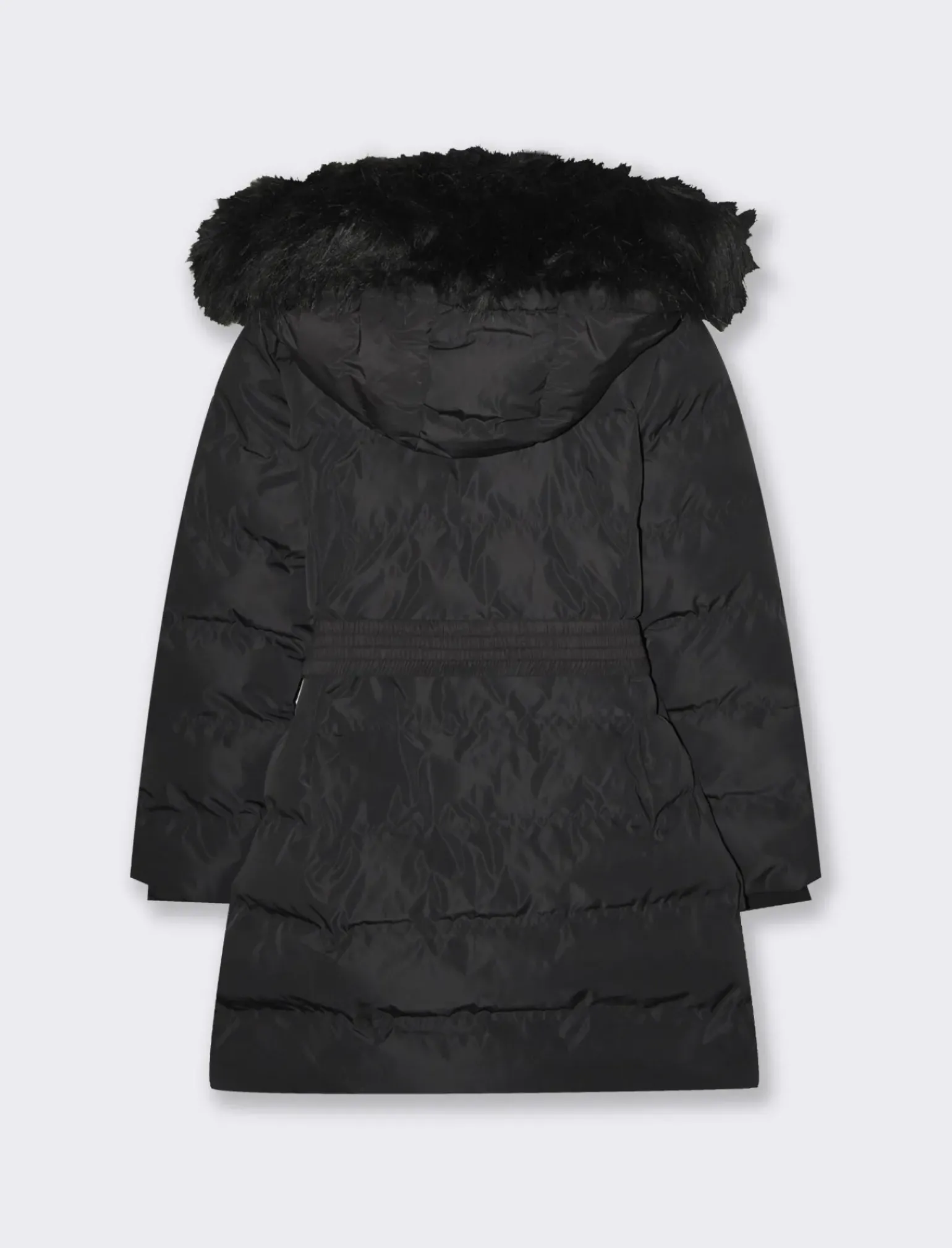 Donna Piazza Italia Donna|Giubbini E Cappotti<Giaccone imbottito con cappuccio e cintura elastica in vita -