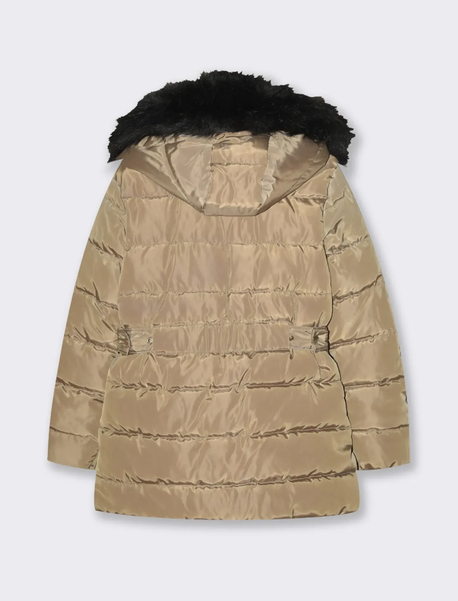 Donna Piazza Italia Donna|Giubbini E Cappotti<Giaccone imbottito con cappuccio removibile con zip e cappuccio - Cammello