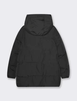 Donna Piazza Italia Donna|Giubbini E Cappotti<Giaccone imbottito con cappuccio e tasche rivestite in pile -