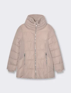 Donna Piazza Italia Donna|Giubbini E Cappotti<Giaccone imbottito vestibilità slim con zip in metallo dorato -