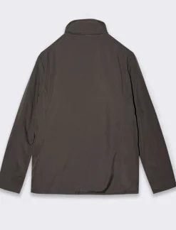 Uomo Piazza Italia Uomo|Giubbini E Cappotti<Giaccone realizzato in tessuto tecnico a collo alto - Moro