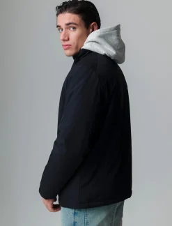 Uomo Piazza Italia Uomo|Giubbini E Cappotti<Giaccone realizzato in tessuto tecnico a collo alto -