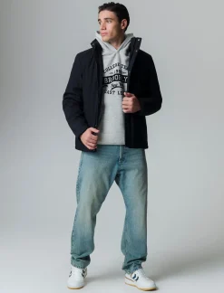 Uomo Piazza Italia Uomo|Giubbini E Cappotti<Giaccone realizzato in tessuto tecnico a collo alto -