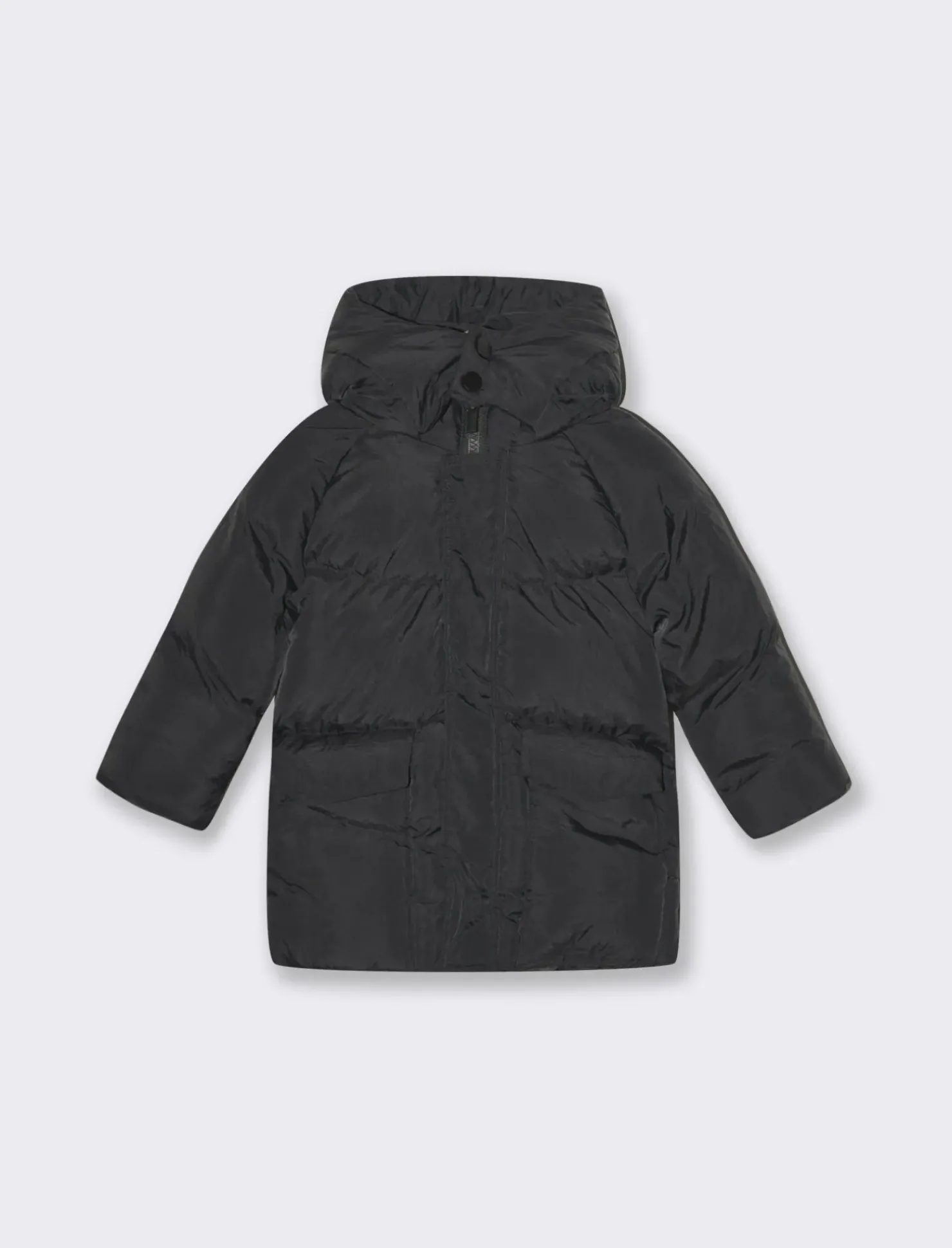 Piazza Italia Giaccone trapuntato con tasconi e cappuccio - Nero Sale