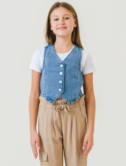Piazza Italia Bambina<Gilet bambina in denim - Denim