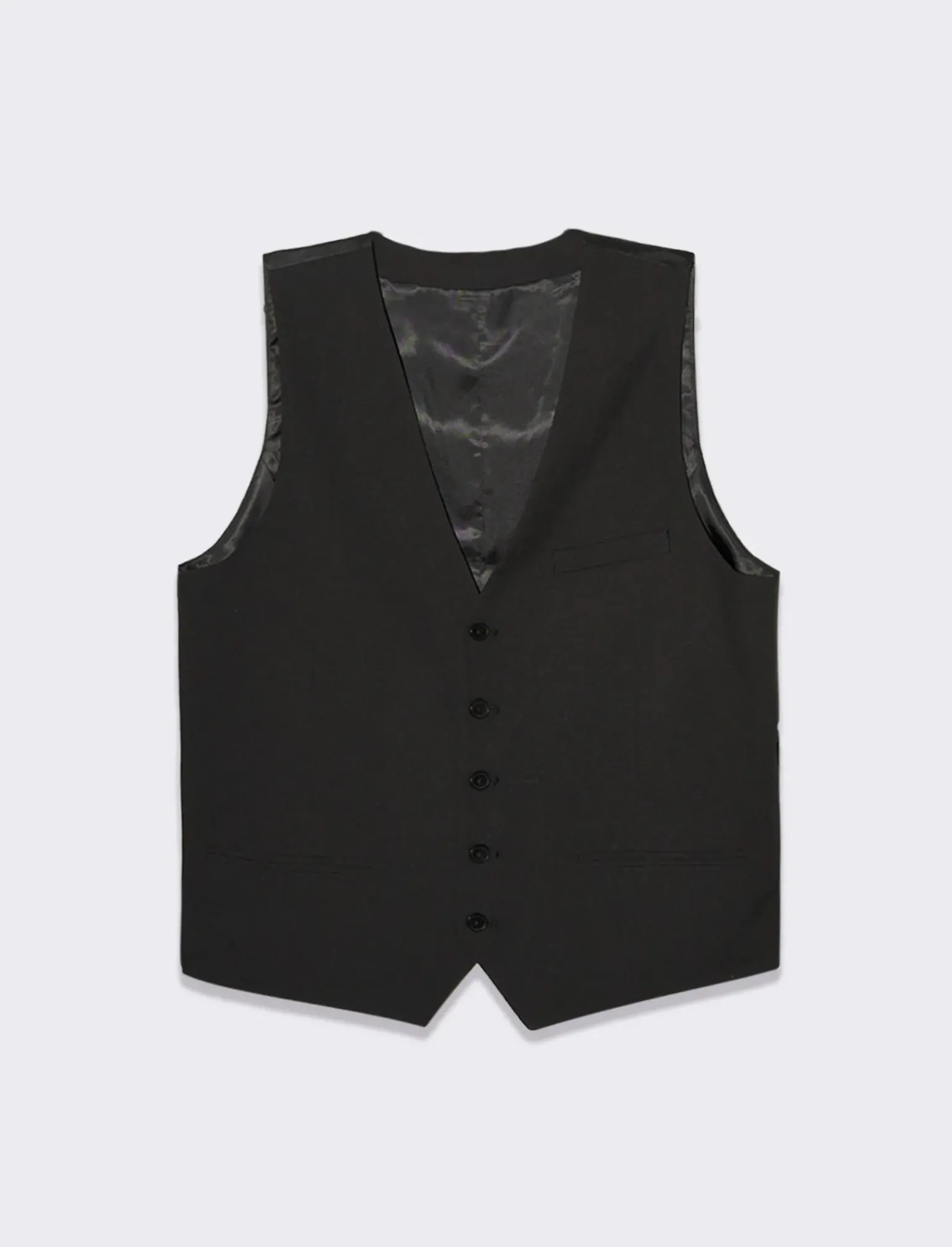 Uomo Piazza Italia Uomo|Giacche<Gilet elegante in tessuto con schiena intessuto lucido -