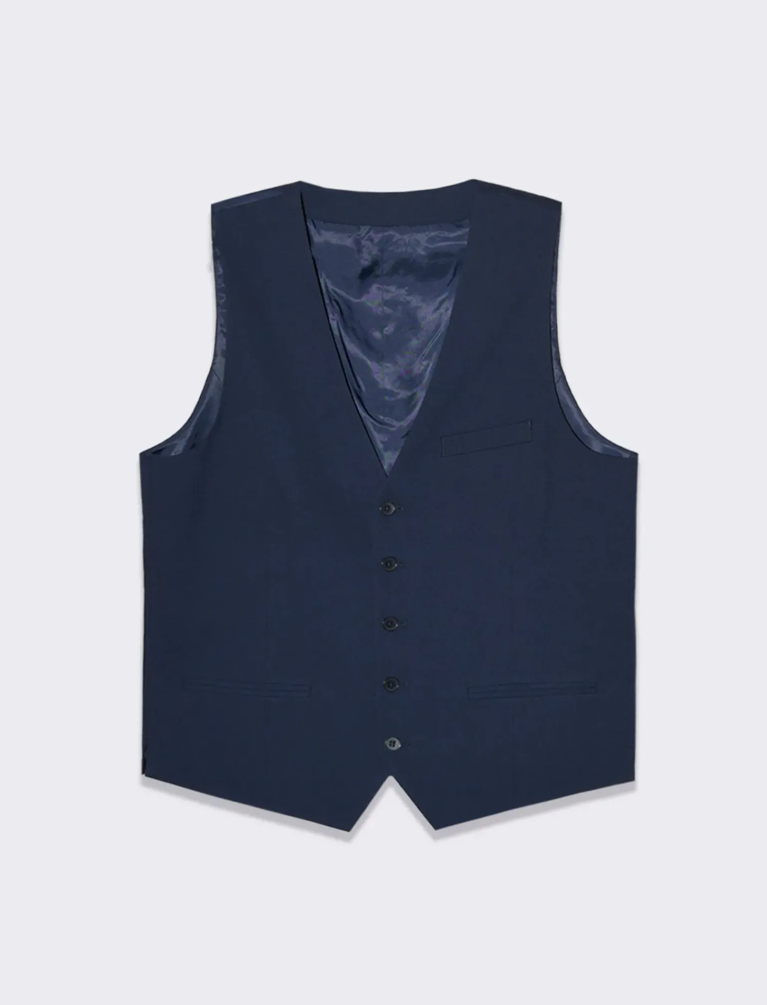 Uomo Piazza Italia Uomo|Giacche<Gilet elegante in tessuto con schiena intessuto lucido -