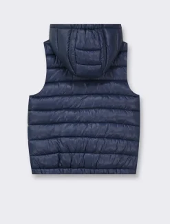 Bambino Piazza Italia Bambino|Gilet<Gilet imbottito leggero con cappuccio apertura con zip frontale -