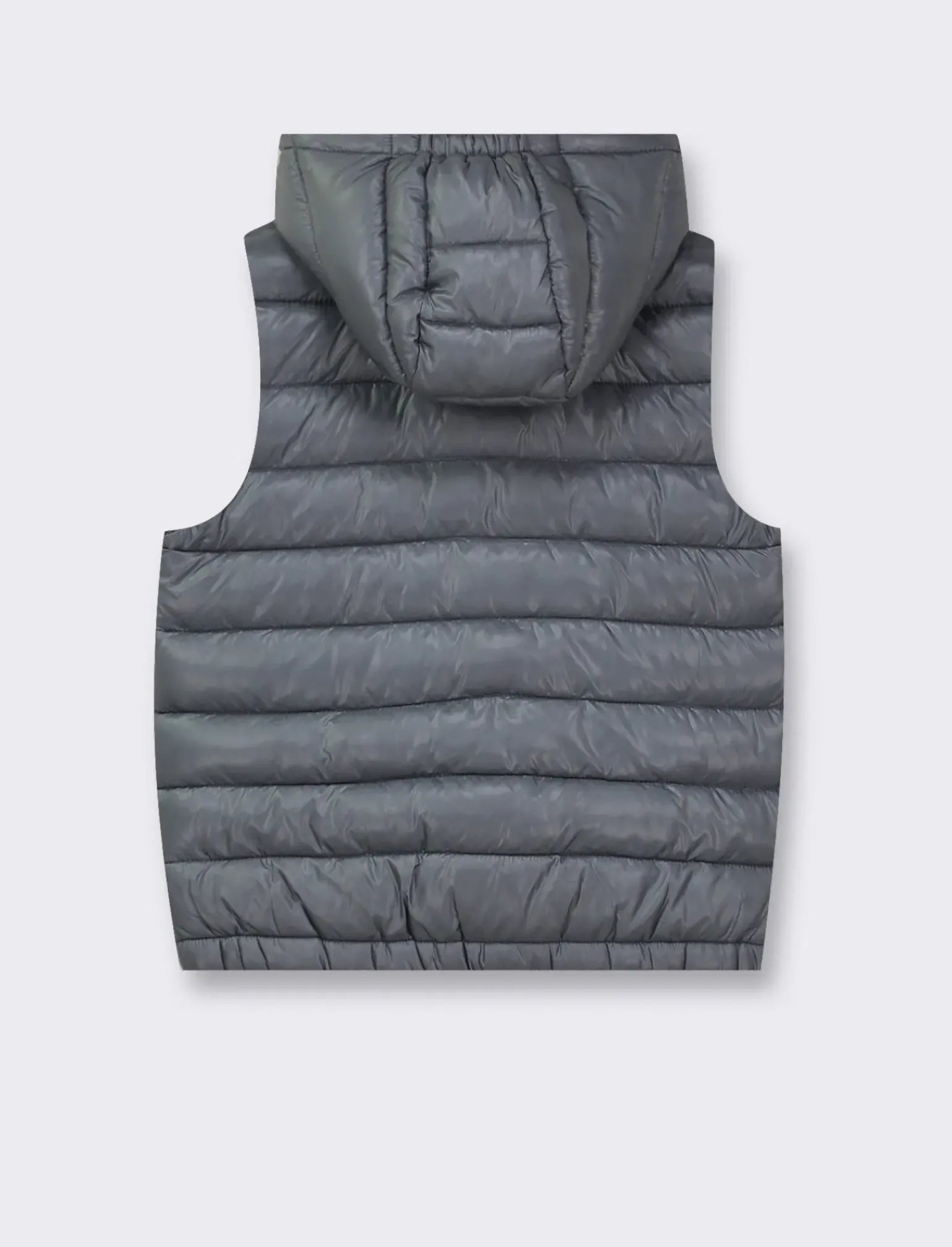 Bambino Piazza Italia Bambino|Gilet<Gilet imbottito leggero con cappuccio apertura con zip frontale - cenere