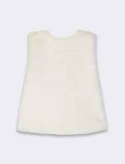 Piazza Italia Neonata<Gilet in finta pelliccia - Bianco panna