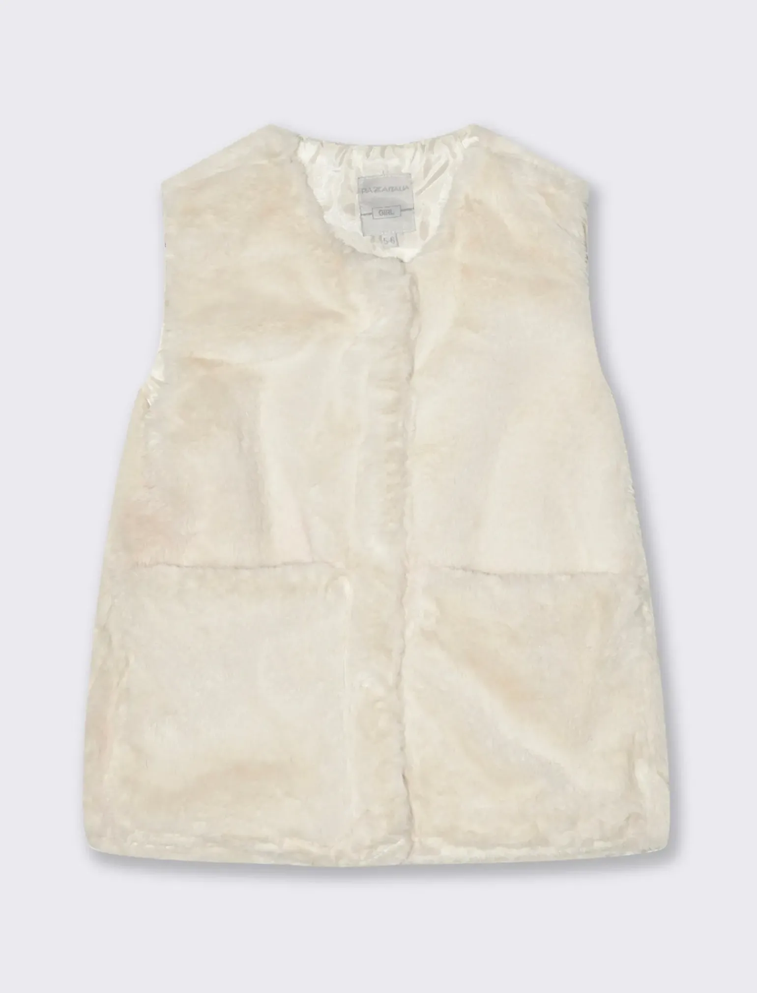 Piazza Italia Bambina|Gilet<Gilet in pelliccia sintetica da bambina - Beige